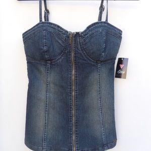 Guess denim bustier